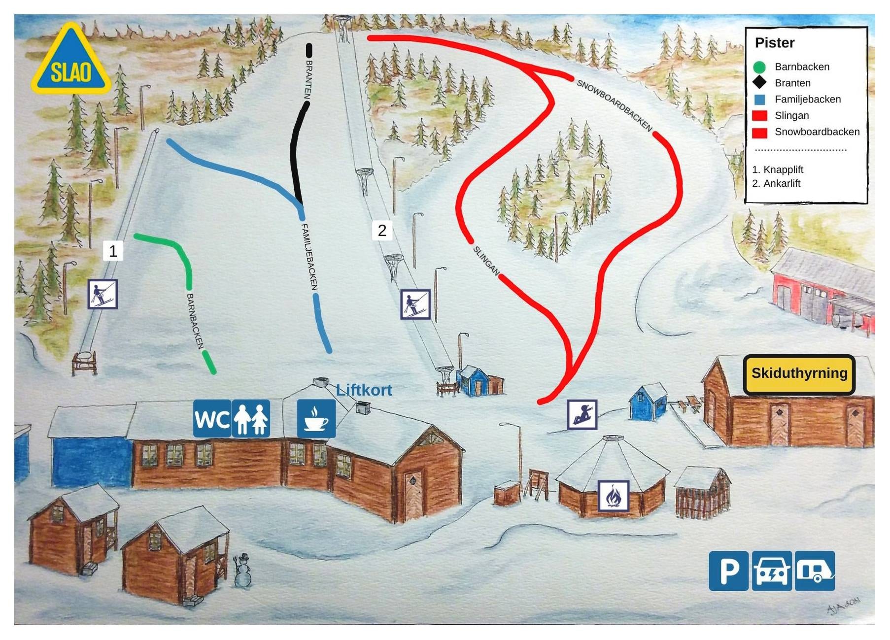 Asbybacken (Asby Alpina) trail map