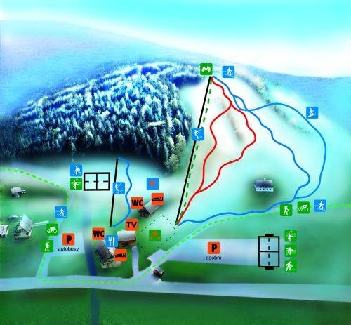 xPark Františkov – Jindřichov trail map