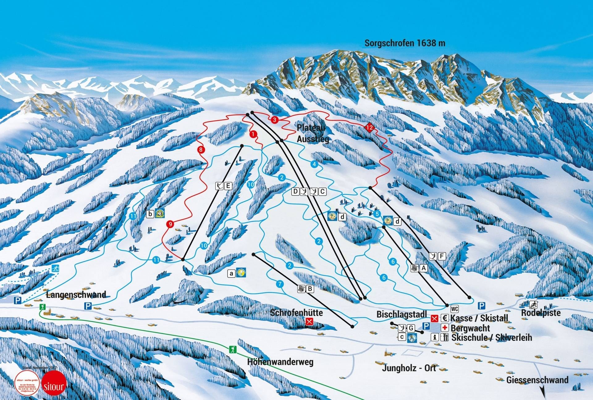 Jungholz trail map