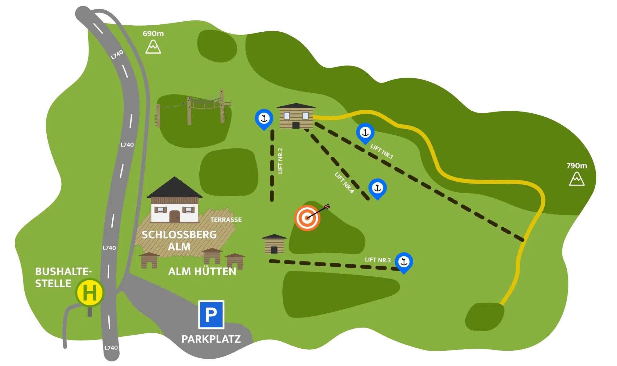 Schlossberg – Küstelberg (Medebach) trail map