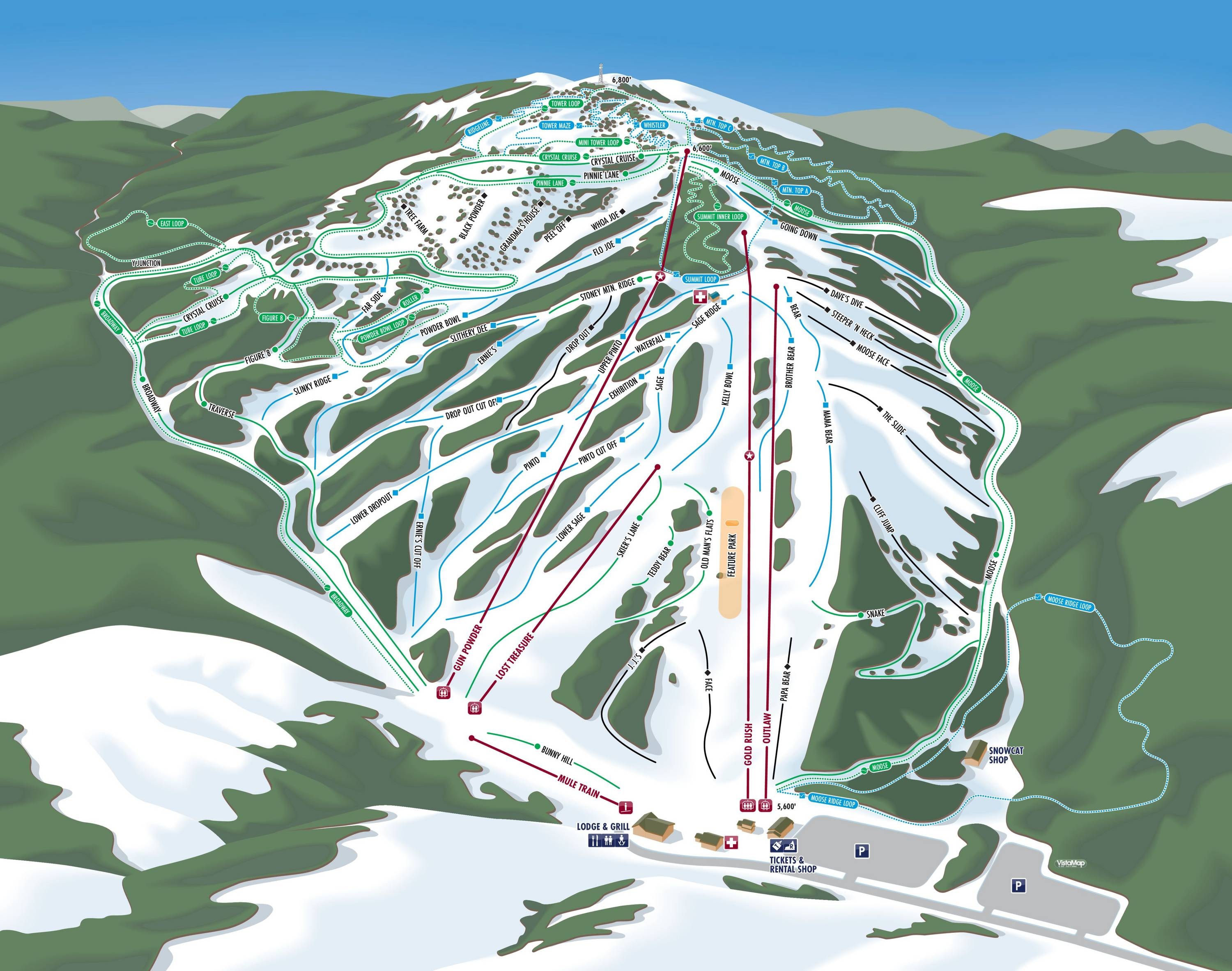 Kelly Canyon trail map