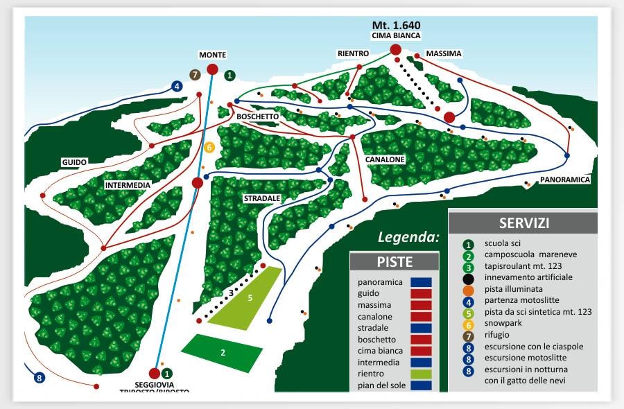 Palumbosila trail map
