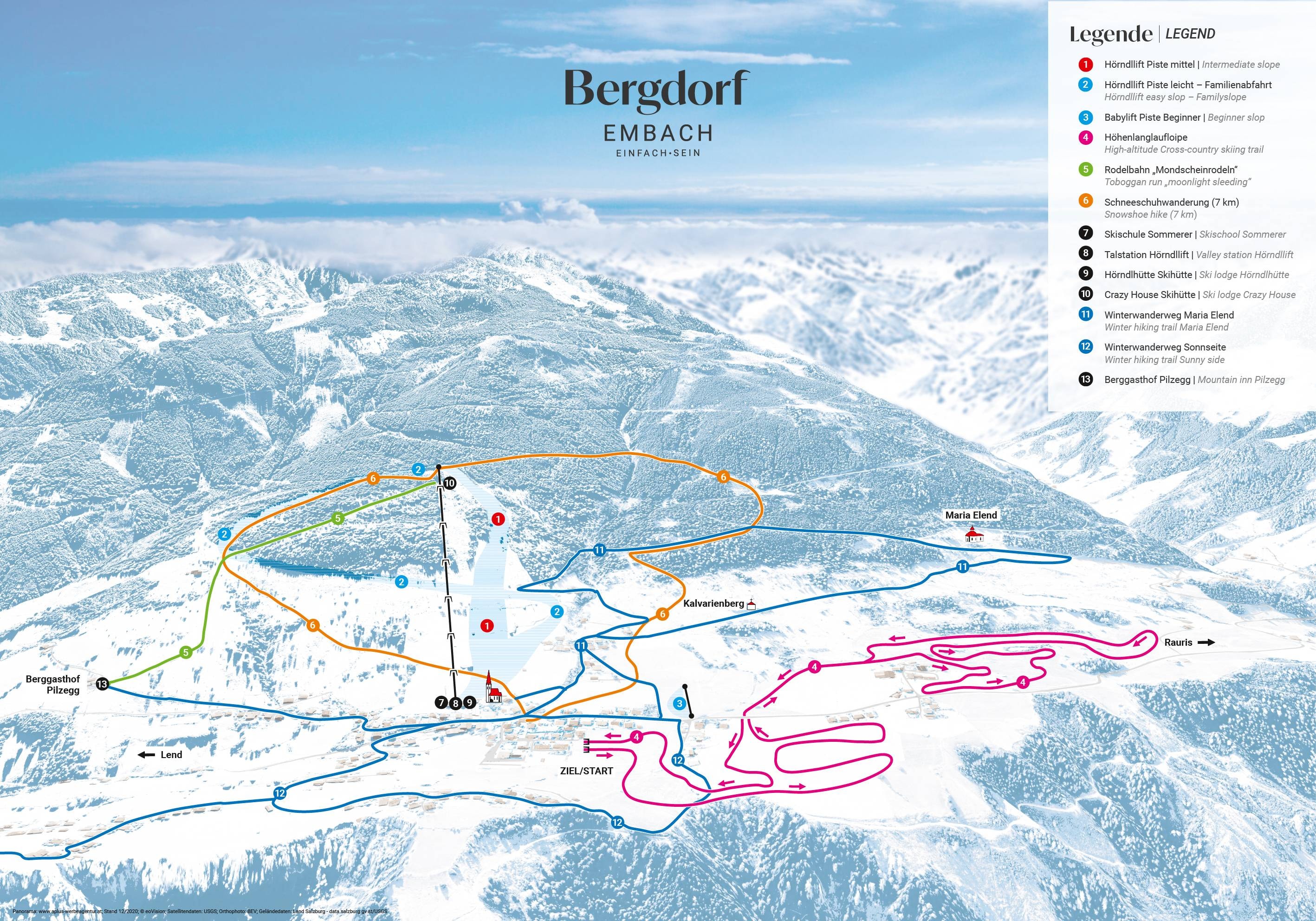 Embach – Hörndl trail map