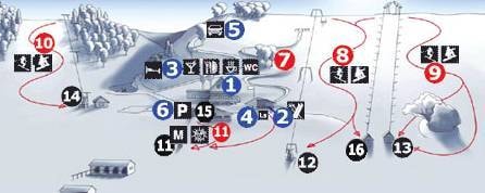 Zviedru Cepure trail map