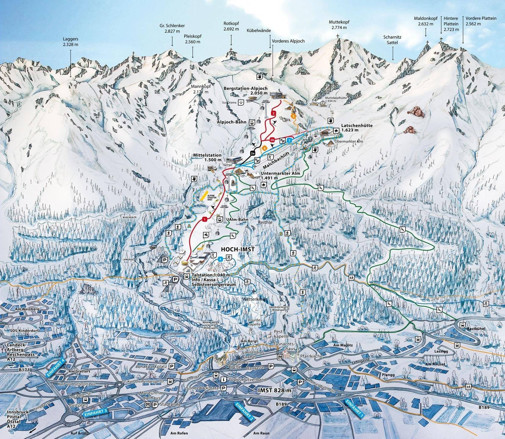 Hoch-Imst – Imst trail map