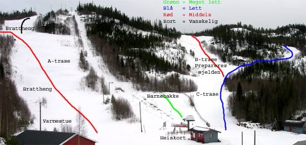 Torsbustaden trail map