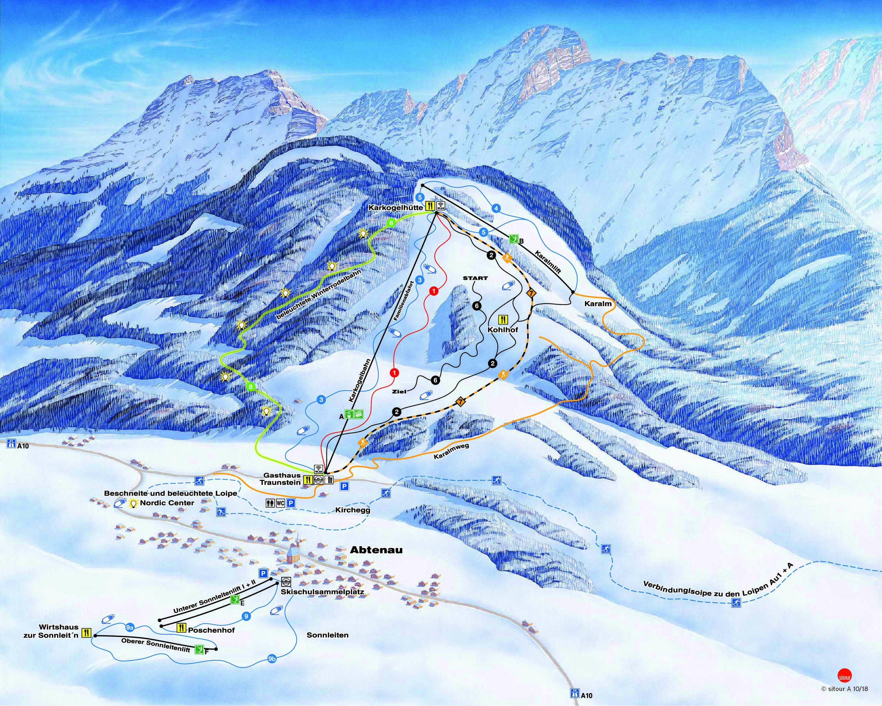 Karkogel – Abtenau trail map