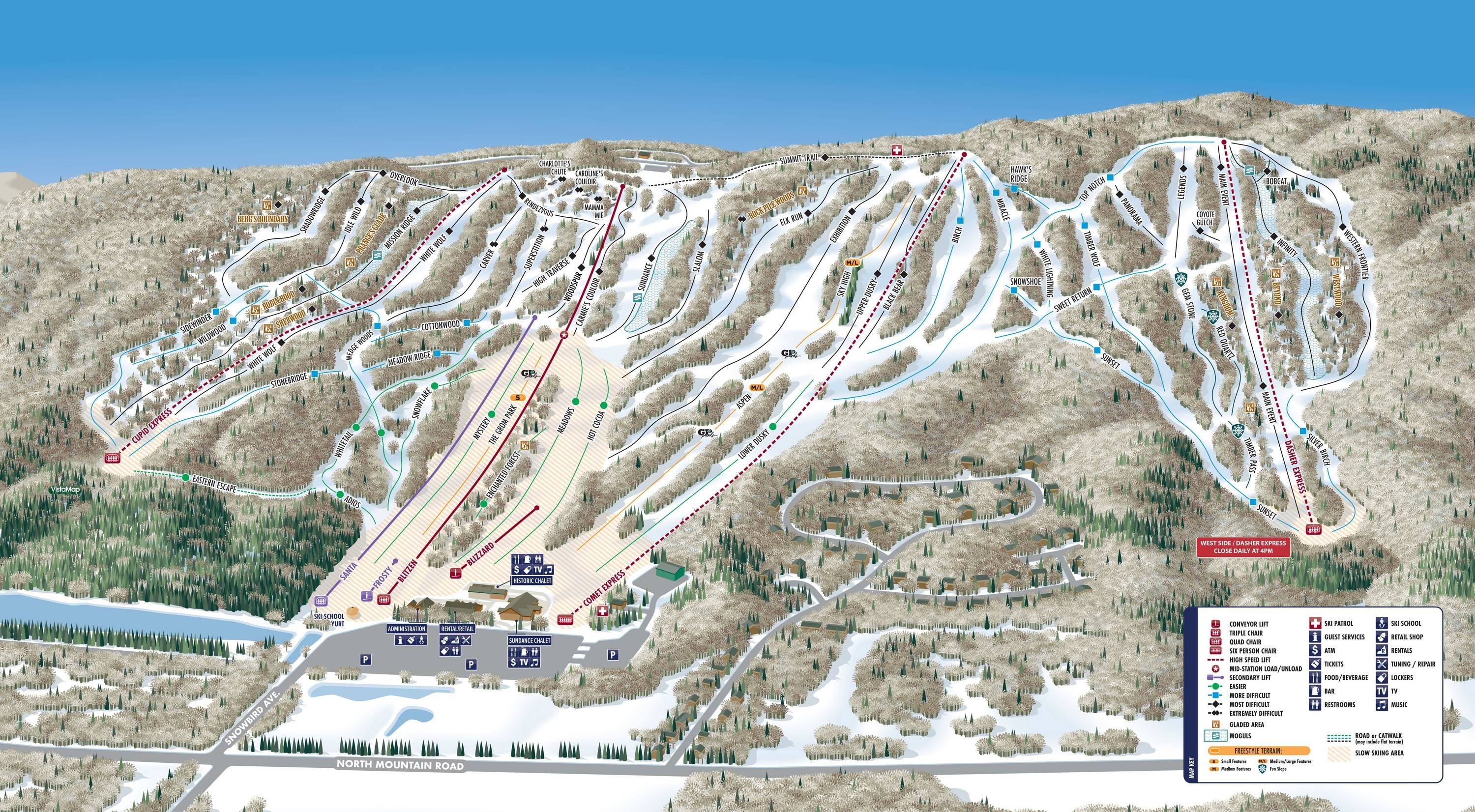 Granite Peak at Rib Mountain State Park trail map