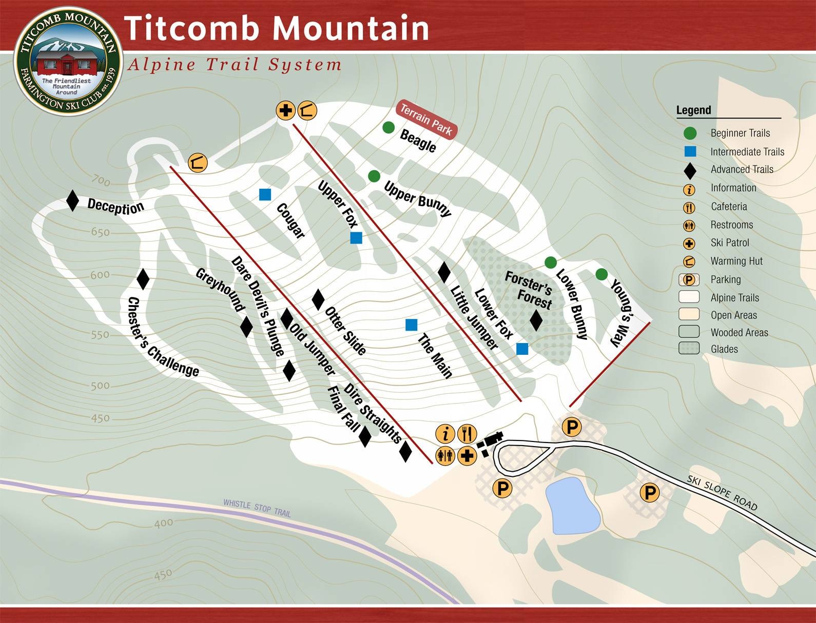 Titcomb Mountain trail map