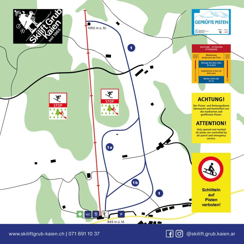 Grub-Kaien trail map