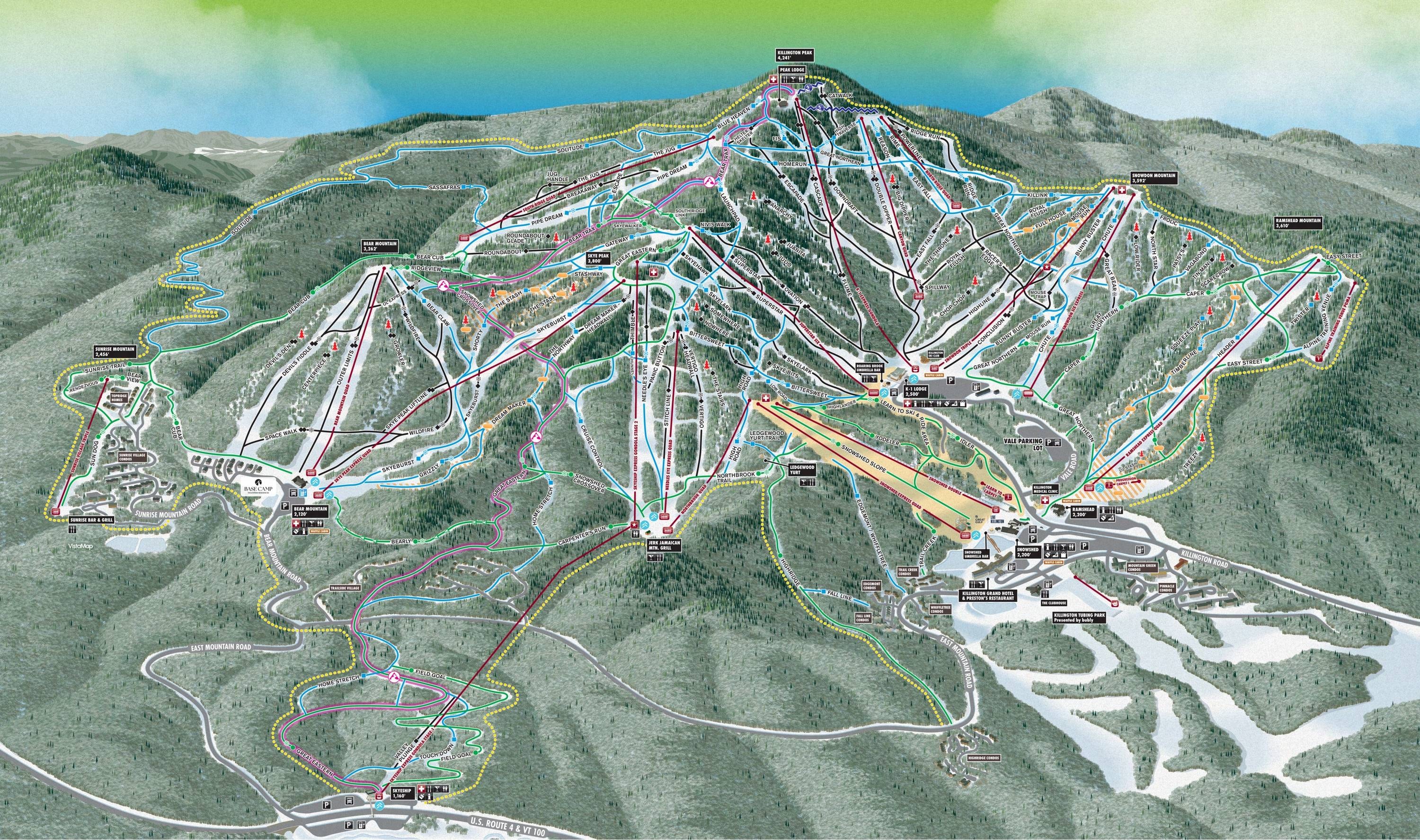 Killington trail map
