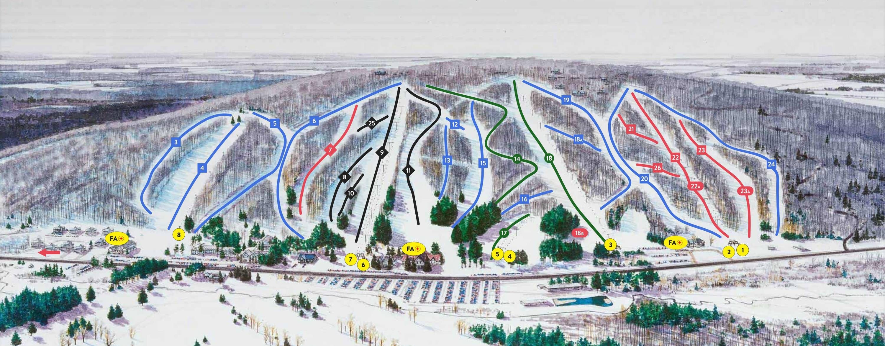 Peek'n Peak trail map