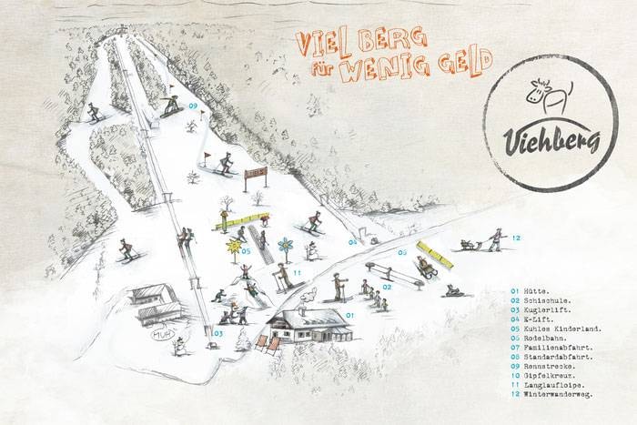 Viehberg – Sandl trail map