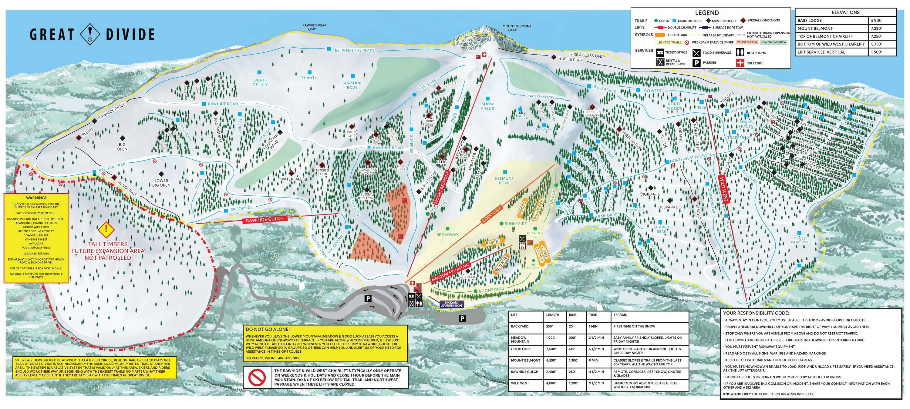 Frost Fire Park trail map