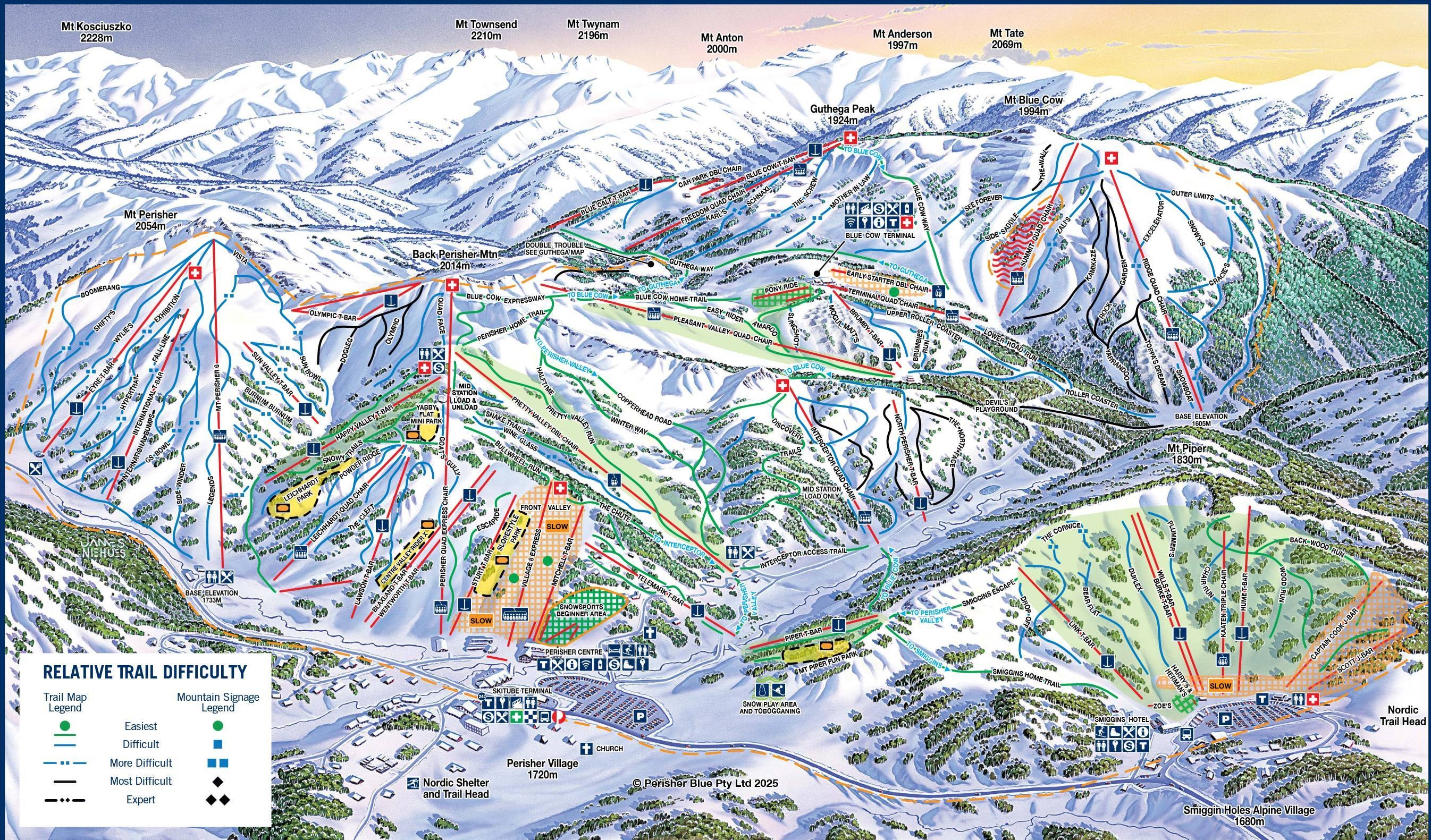 Perisher trail map