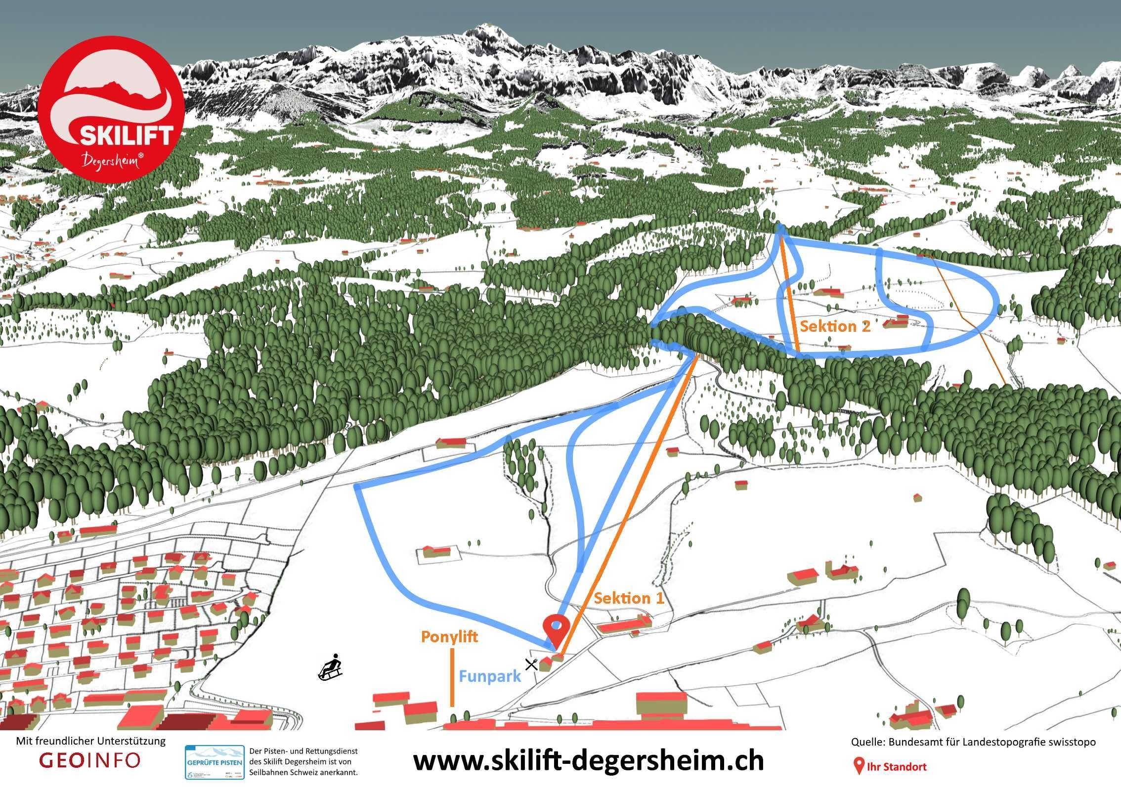 Degersheim – Fuchsacker trail map