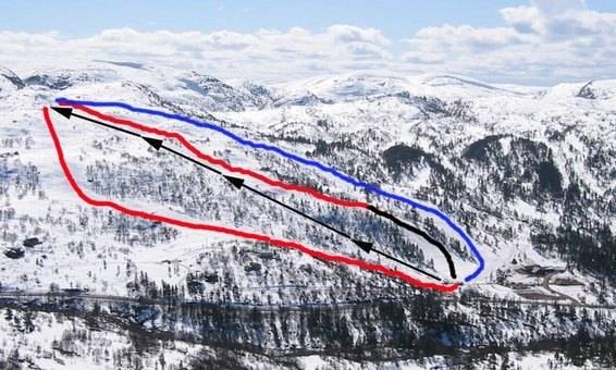 Knaben trail map