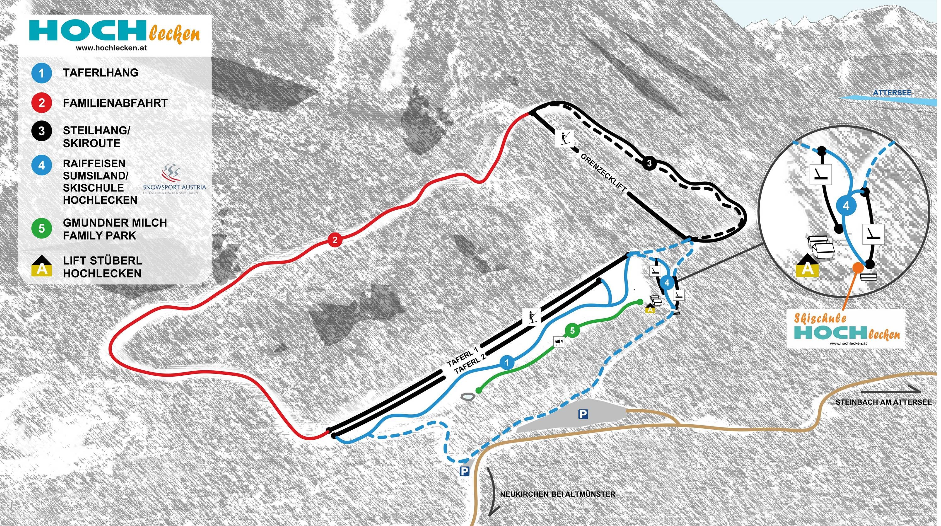 Hochlecken – Neukirchen (Altmünster) trail map
