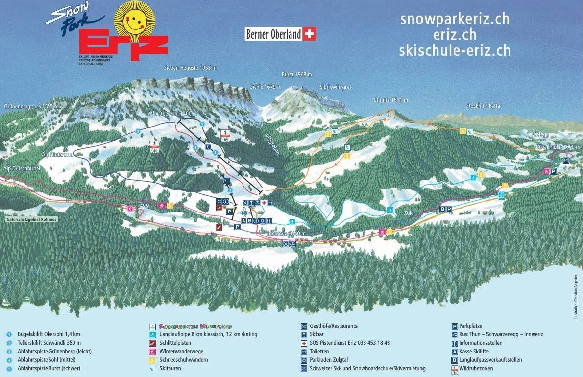 Eriz trail map