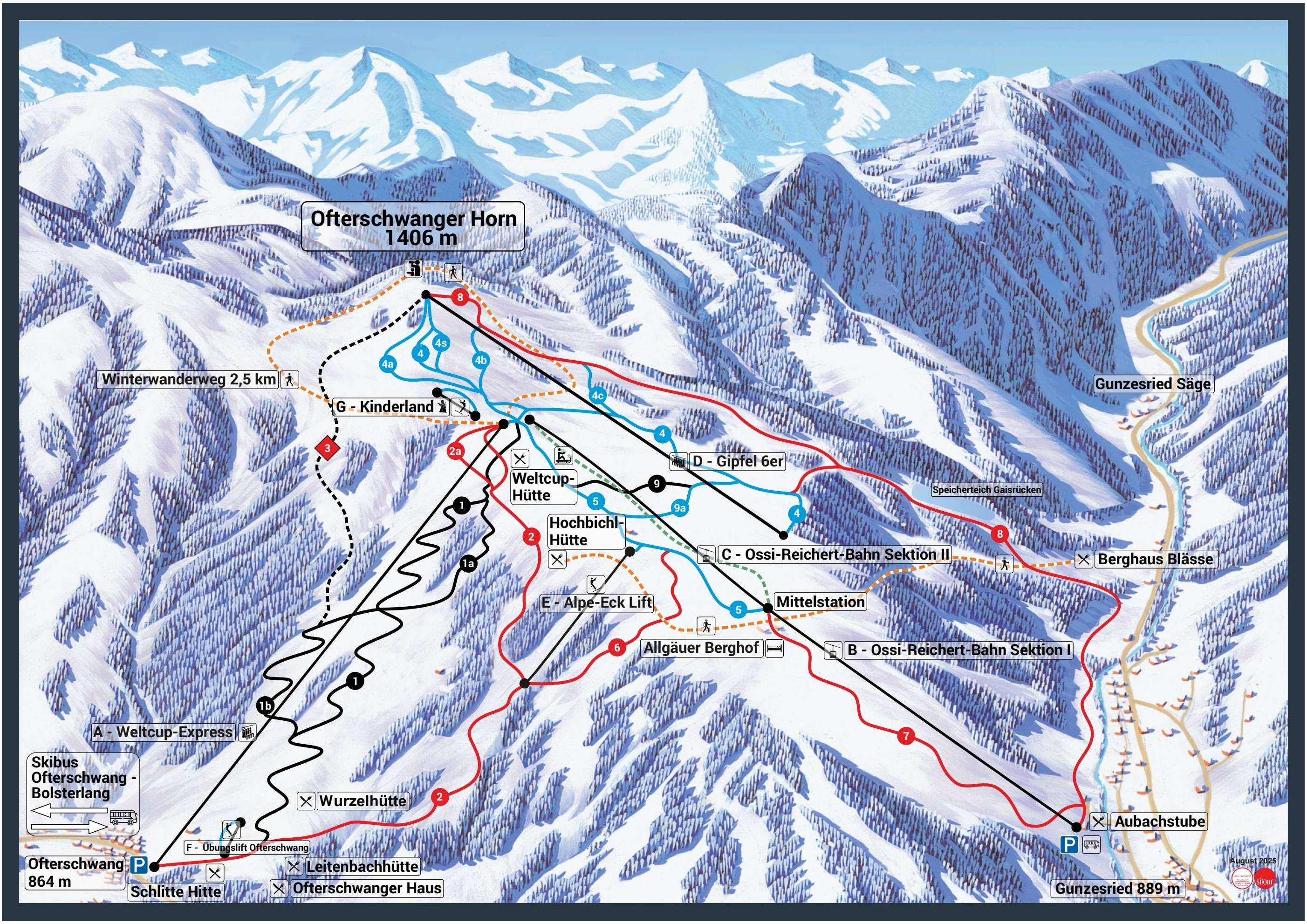 Ofterschwang/Gunzesried – Ofterschwanger Horn trail map
