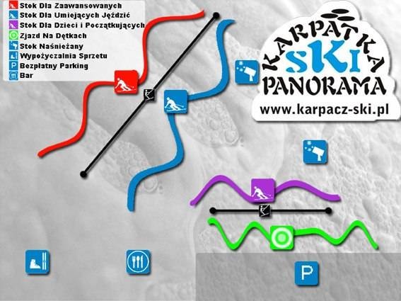 Karpatka Panorama trail map