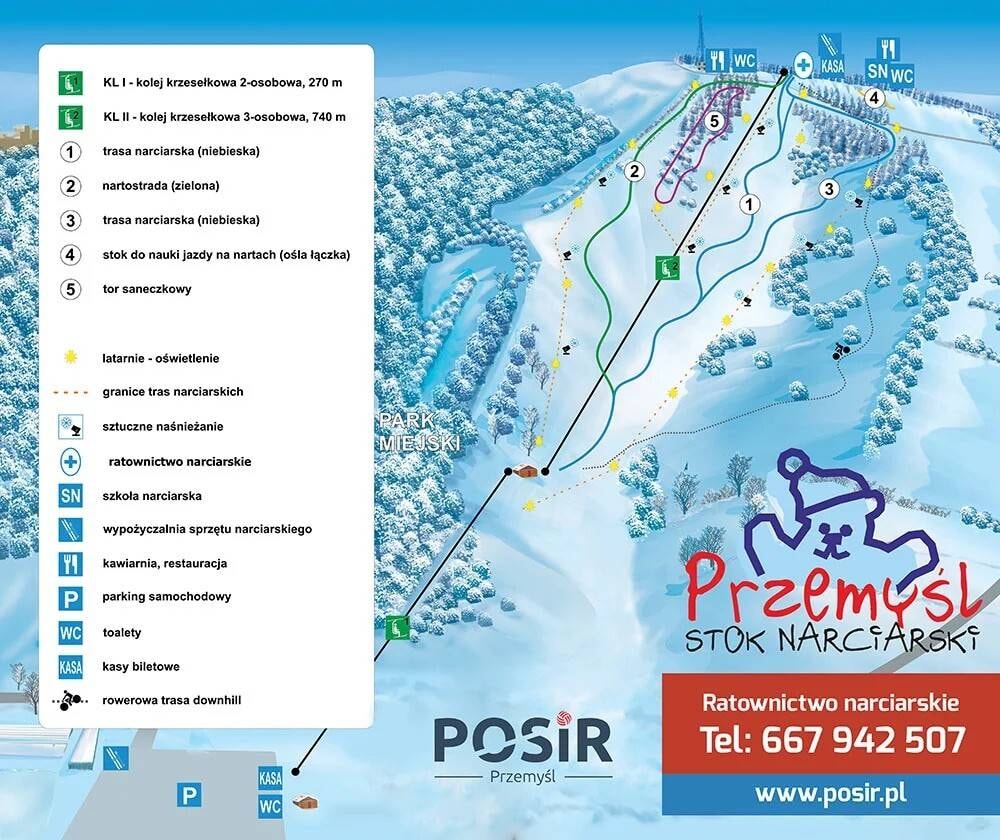 Przemyśl trail map