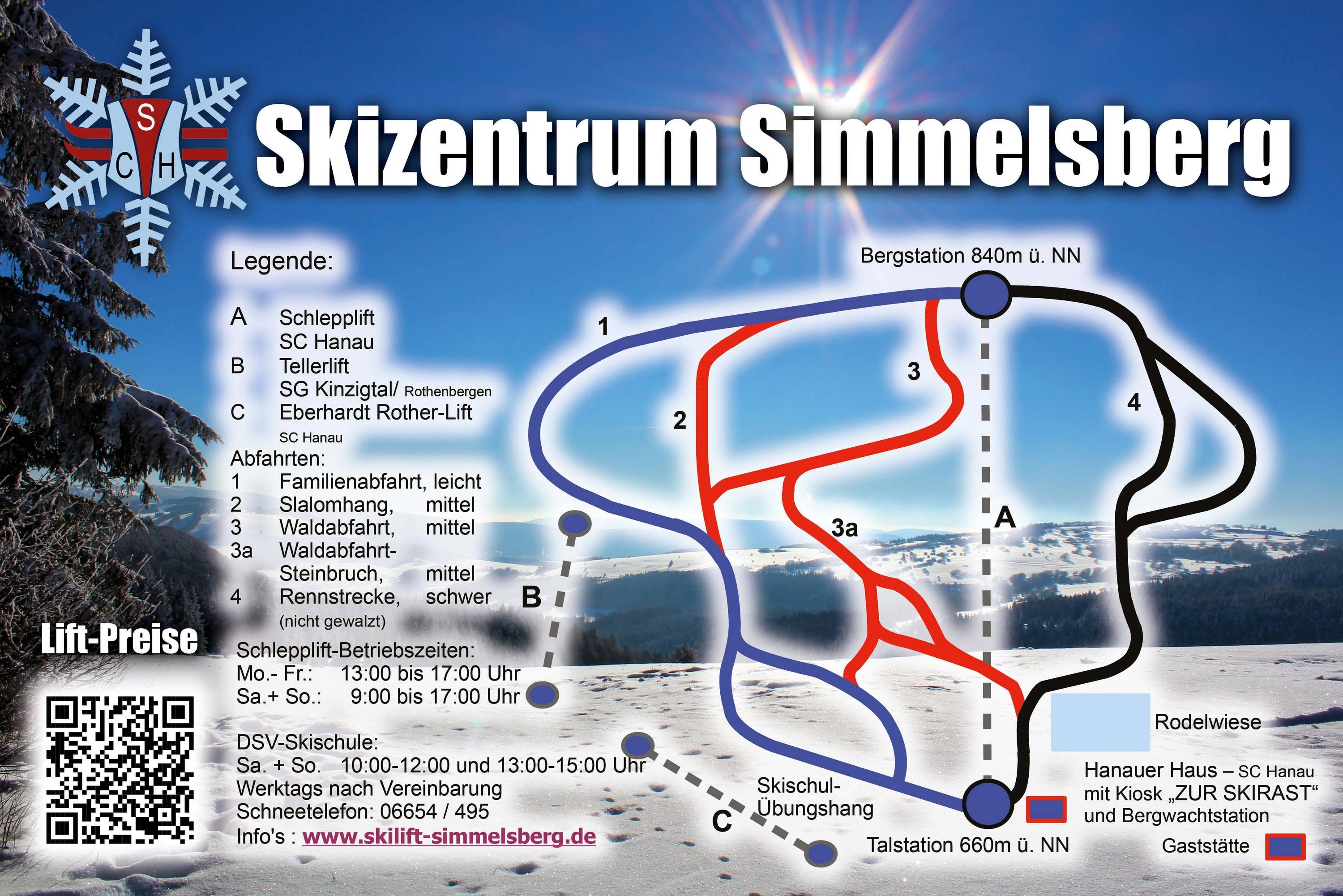 Simmelsberg trail map