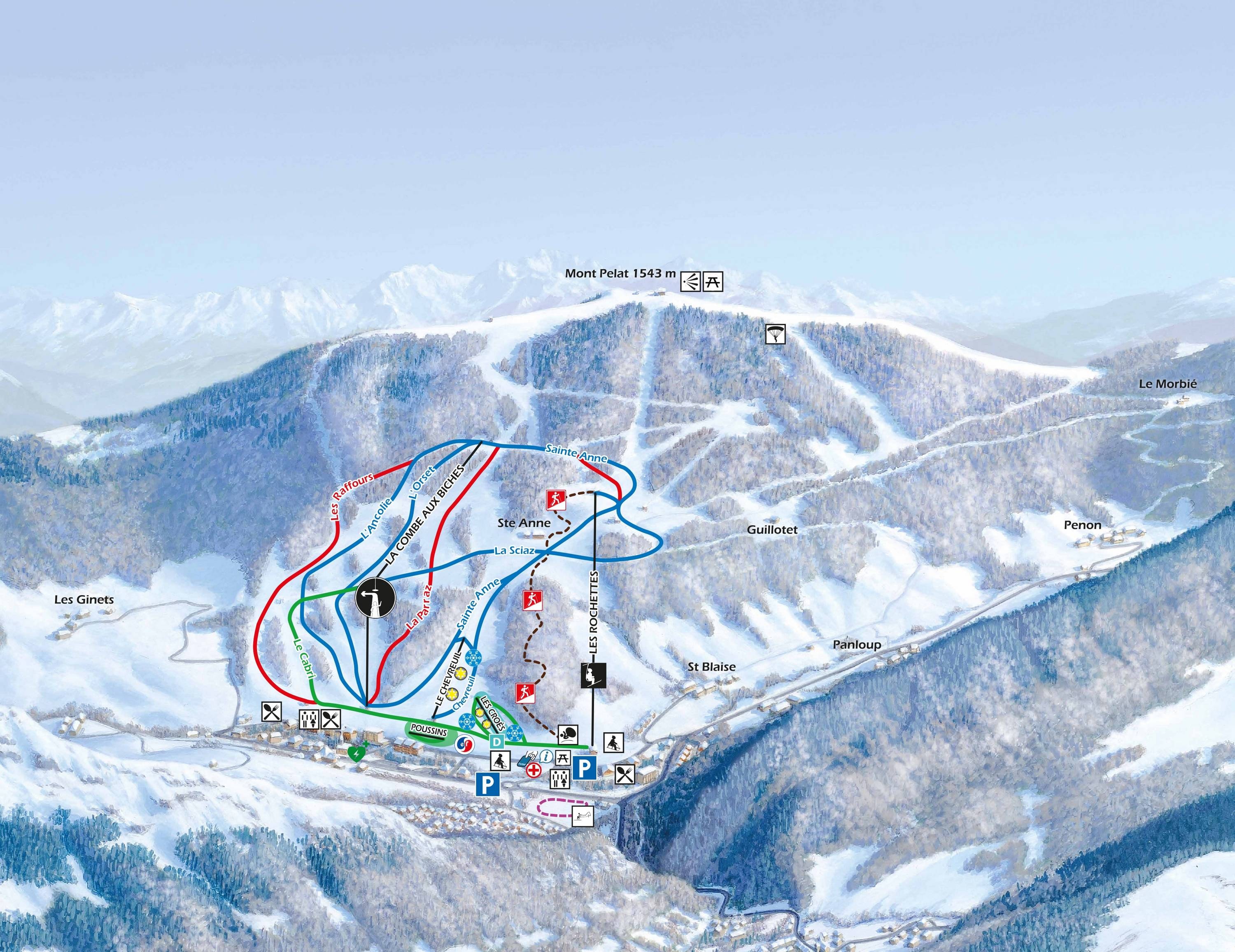 Aillon-le-Jeune trail map