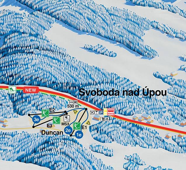 Svoboda nad Úpou trail map