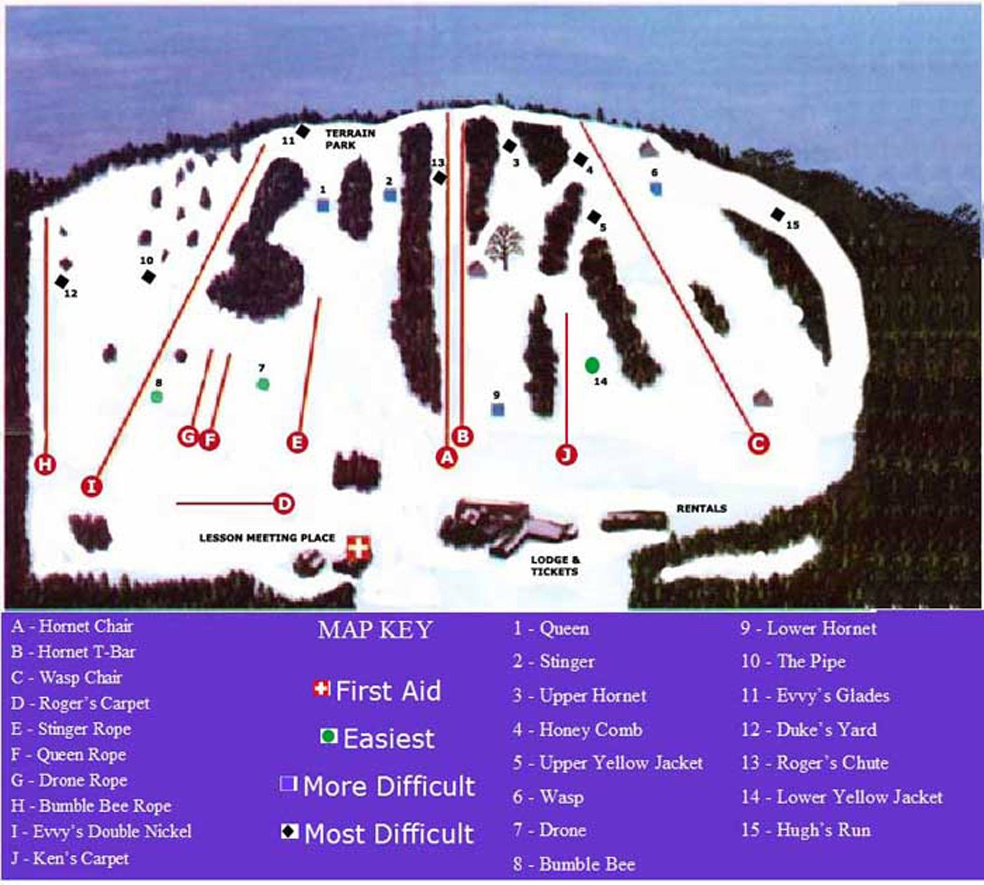 Bradford trail map