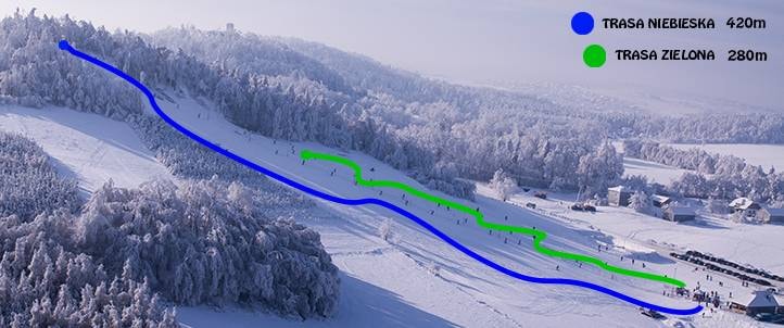 Smoleń trail map