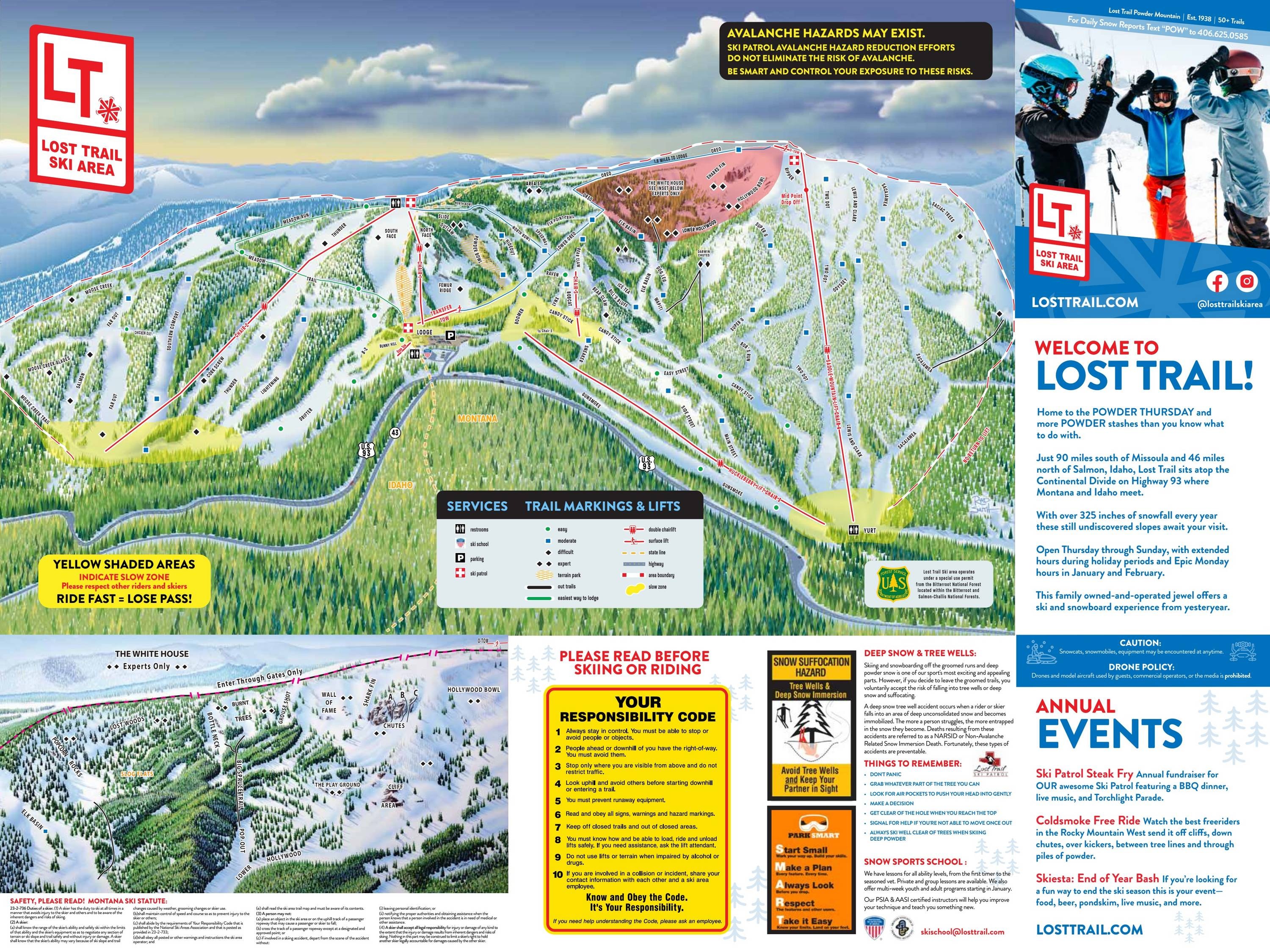 Lost Trail Powder Mountain trail map