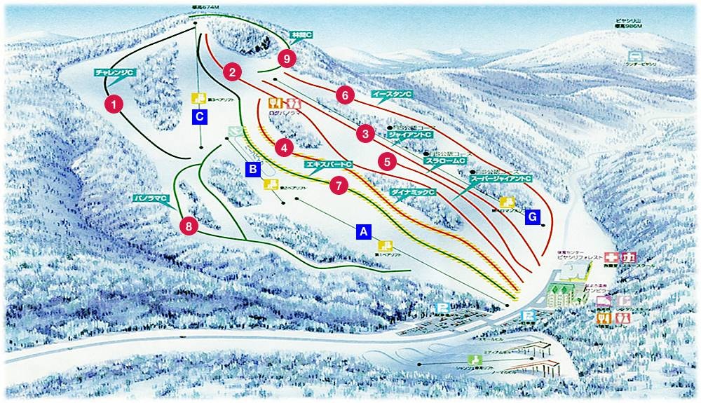 Nayoro Piyashiri trail map