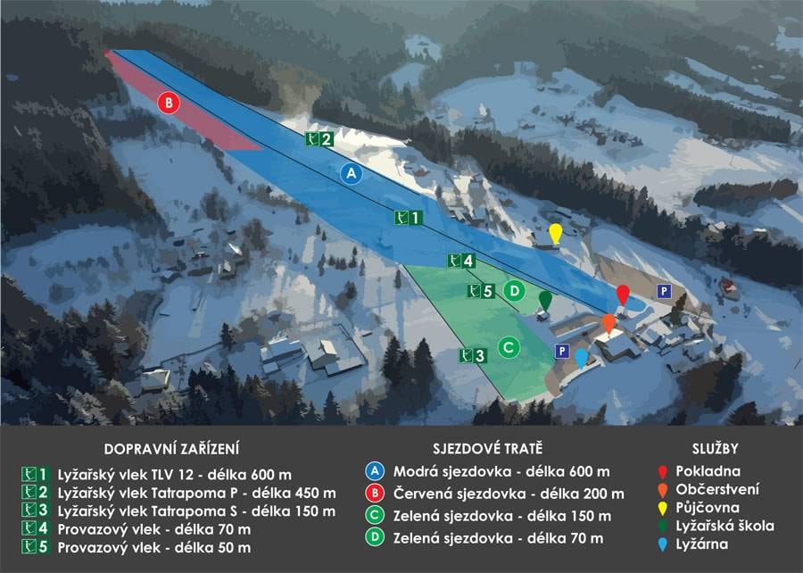 U Sachovy studánky trail map