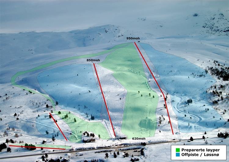 Breimsbygda – Utvikfjellet trail map