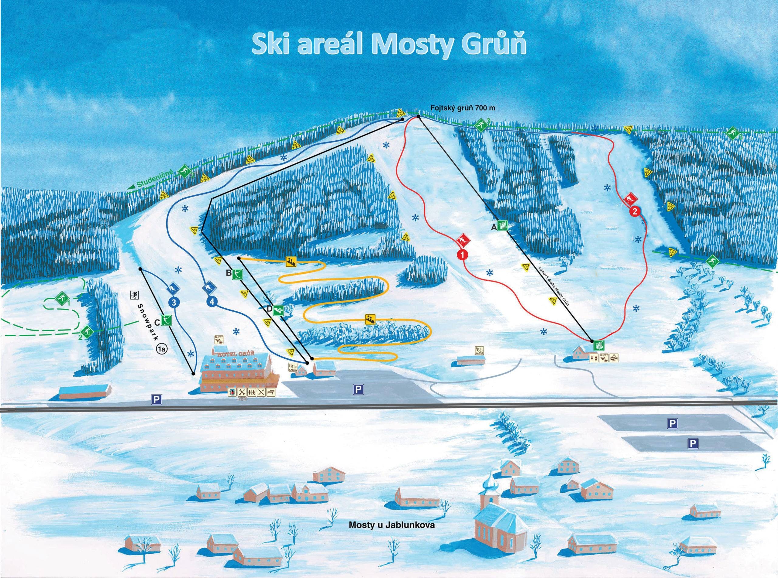 Mosty u Jablunkova trail map