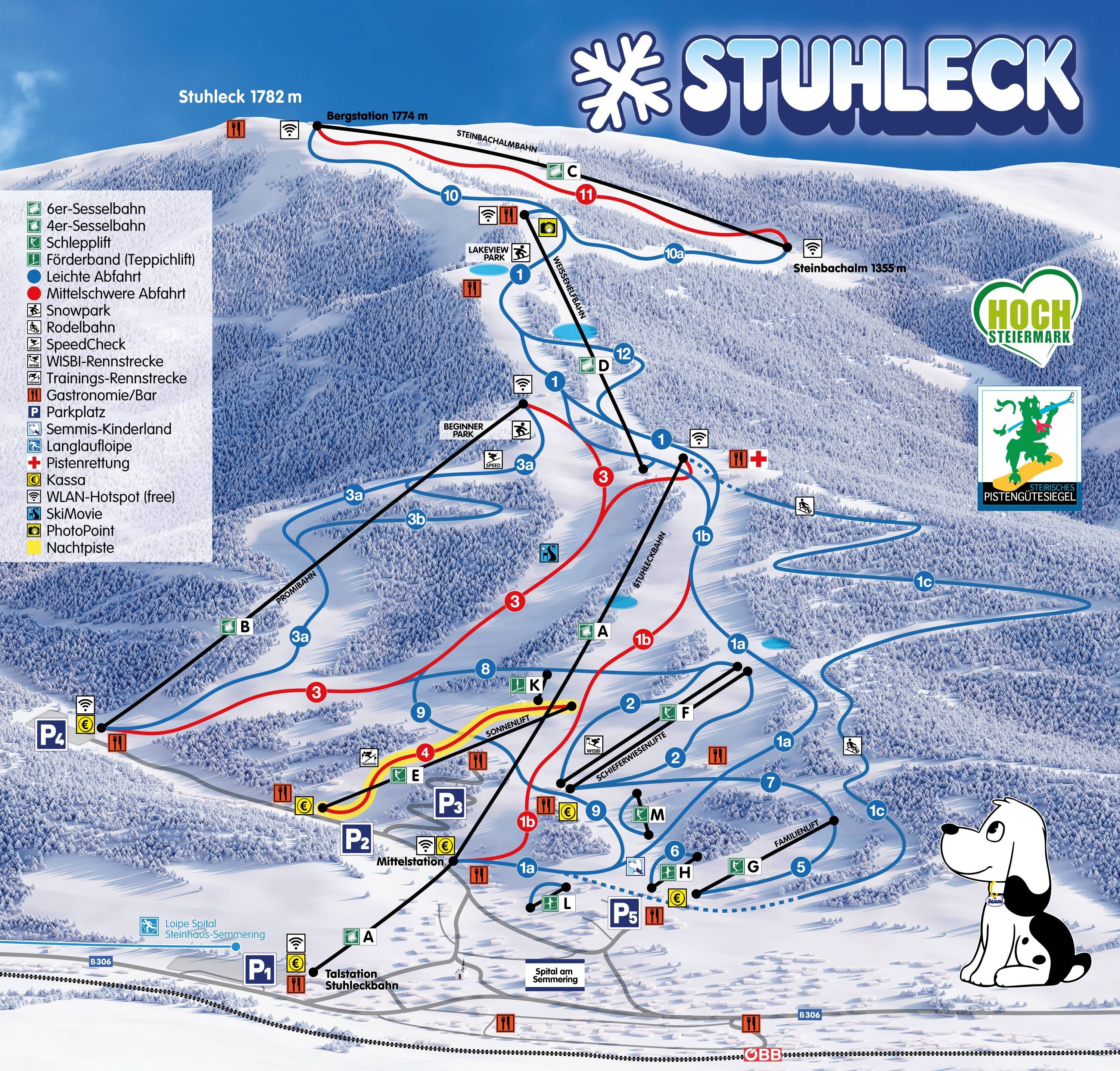 Stuhleck – Spital am Semmering trail map