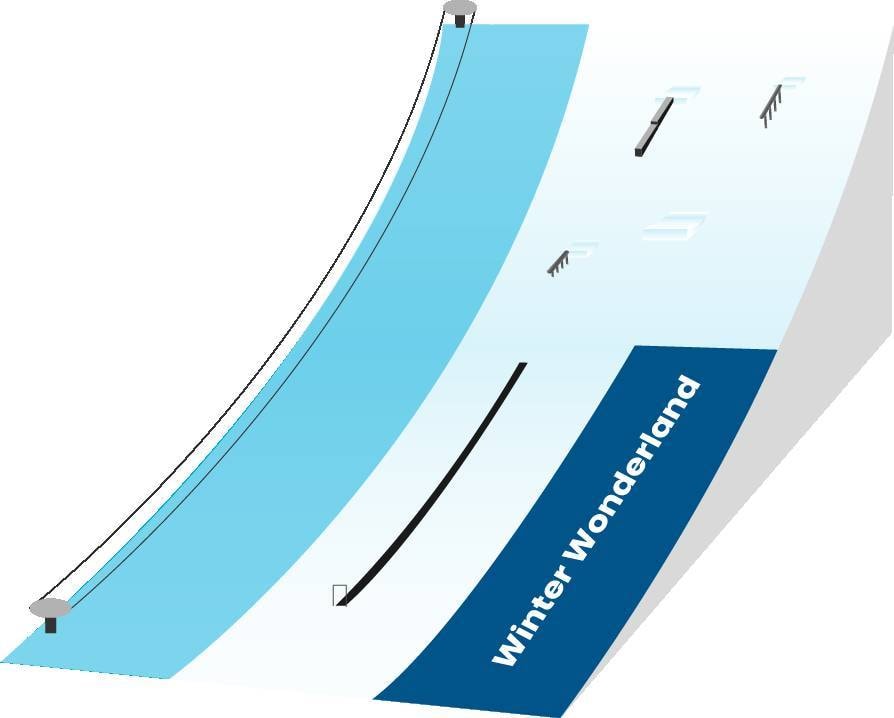 Indoor ski area Snowplanet – Silverdale trail map