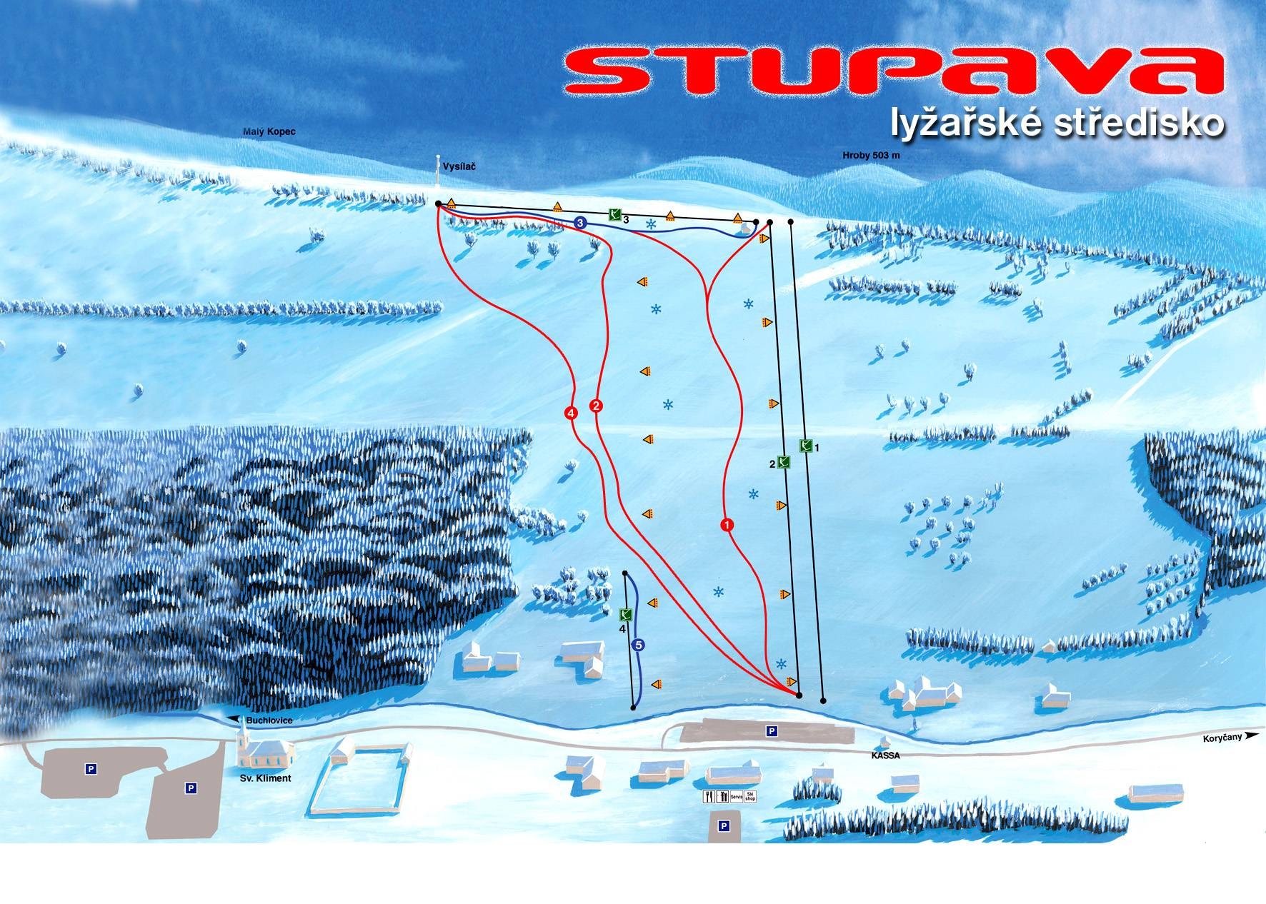 Stupava trail map