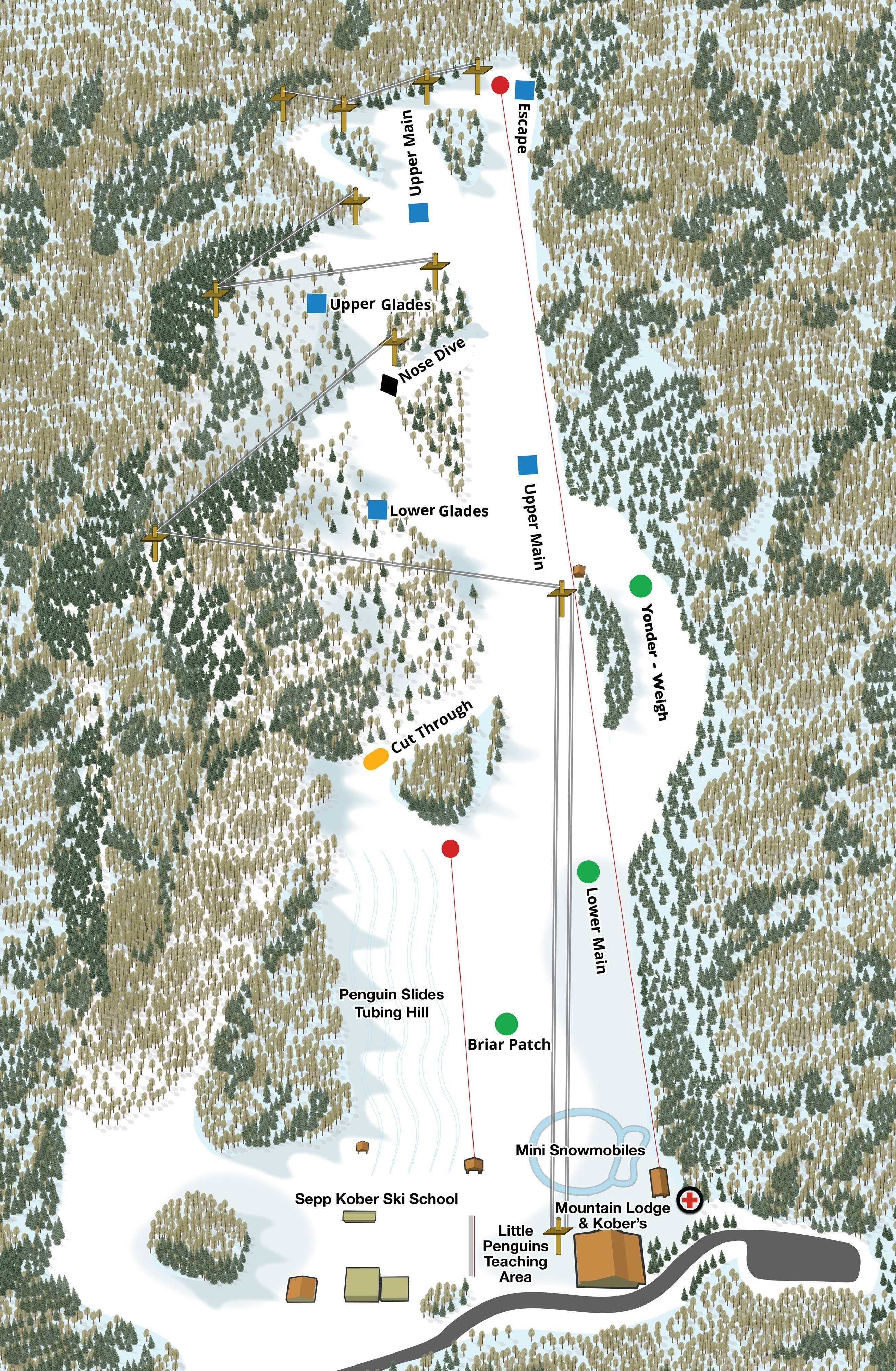 The Omni Homestead trail map