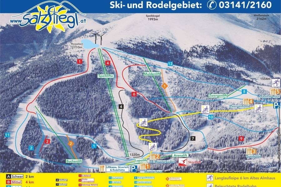 Salzstiegl – Hirschegg trail map