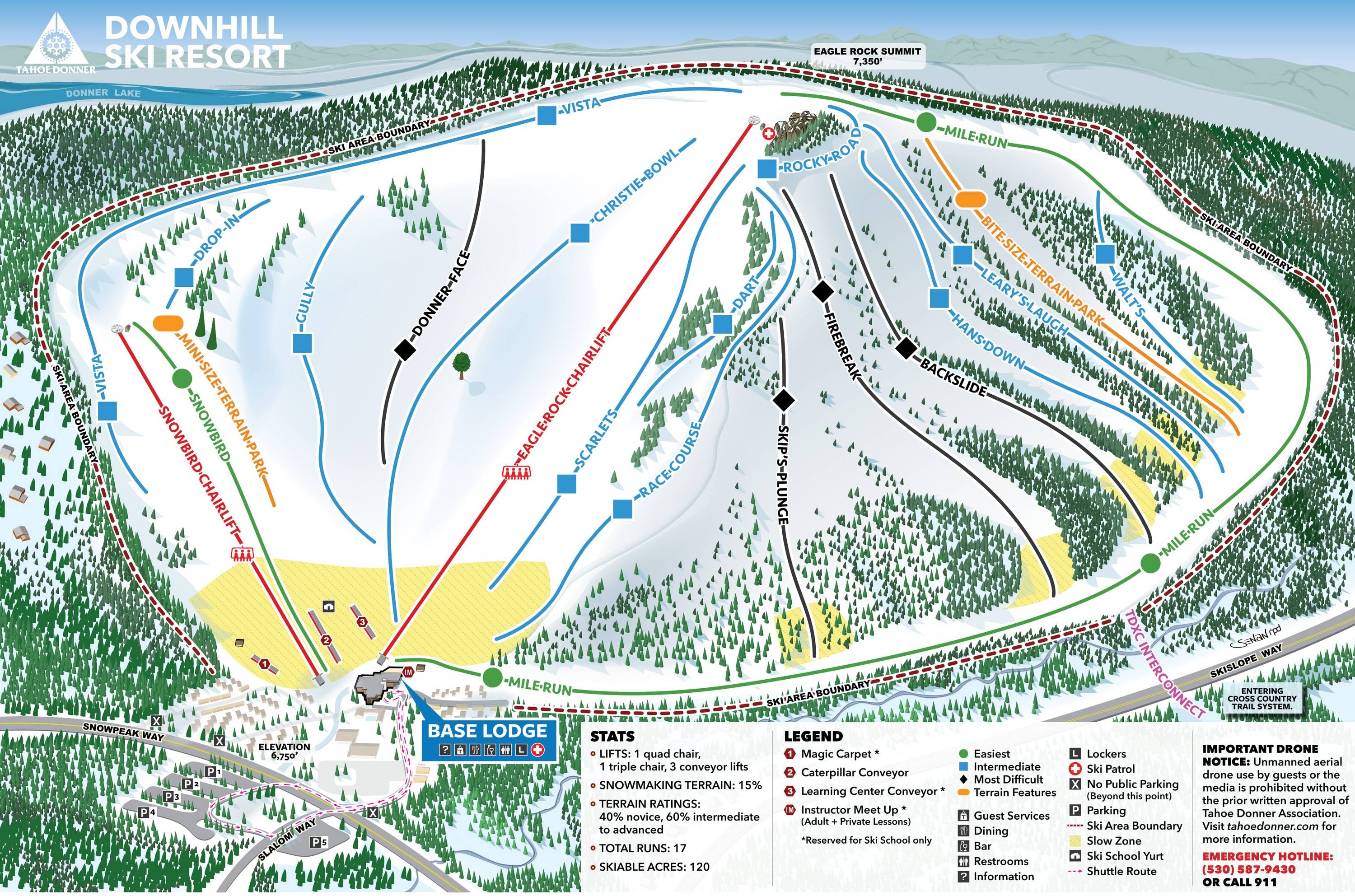 Tahoe Donner trail map