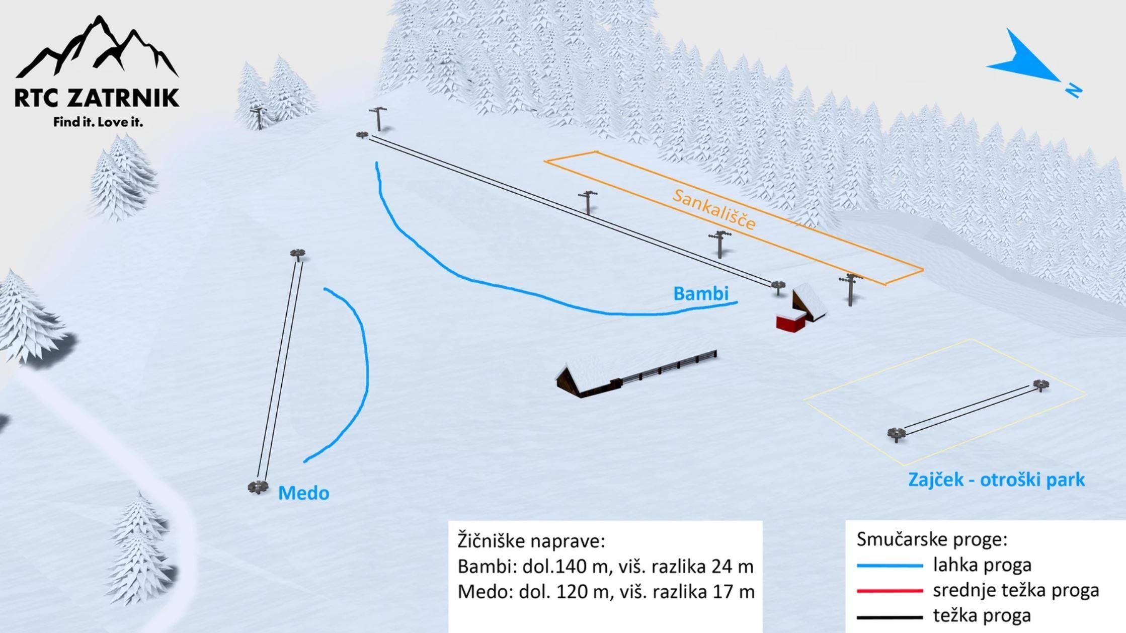 Zatrnik trail map