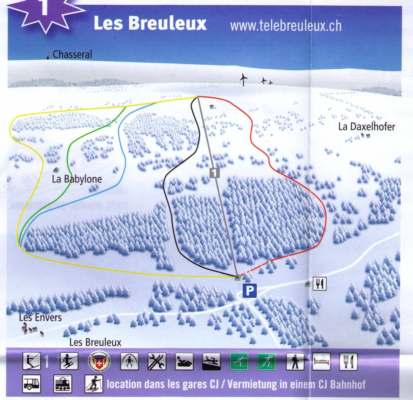 Les Breuleux trail map