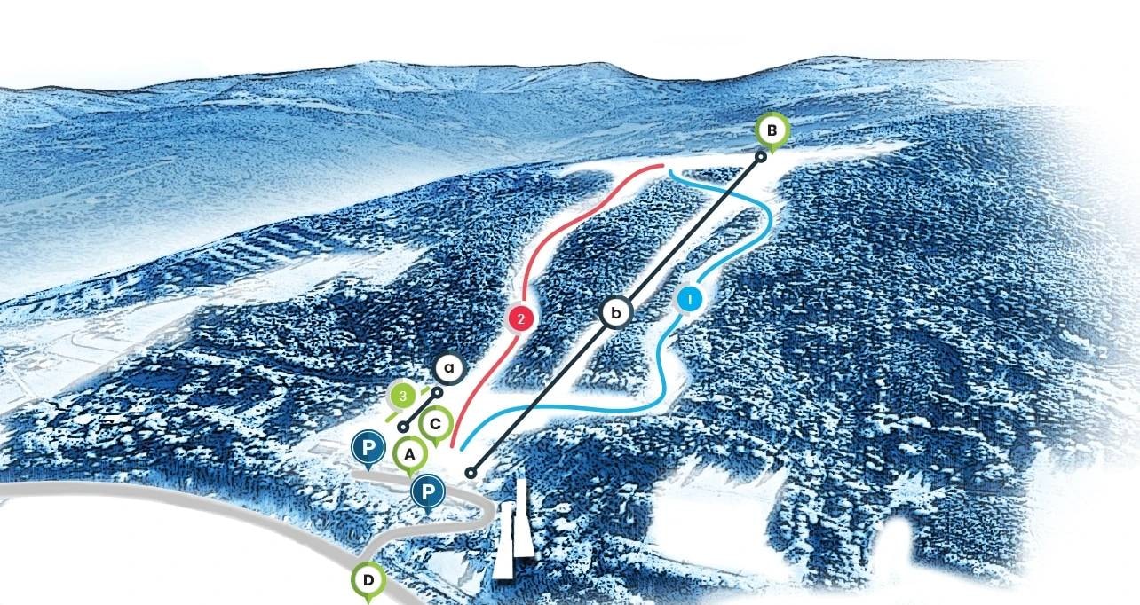 Skolnity – Wisła trail map