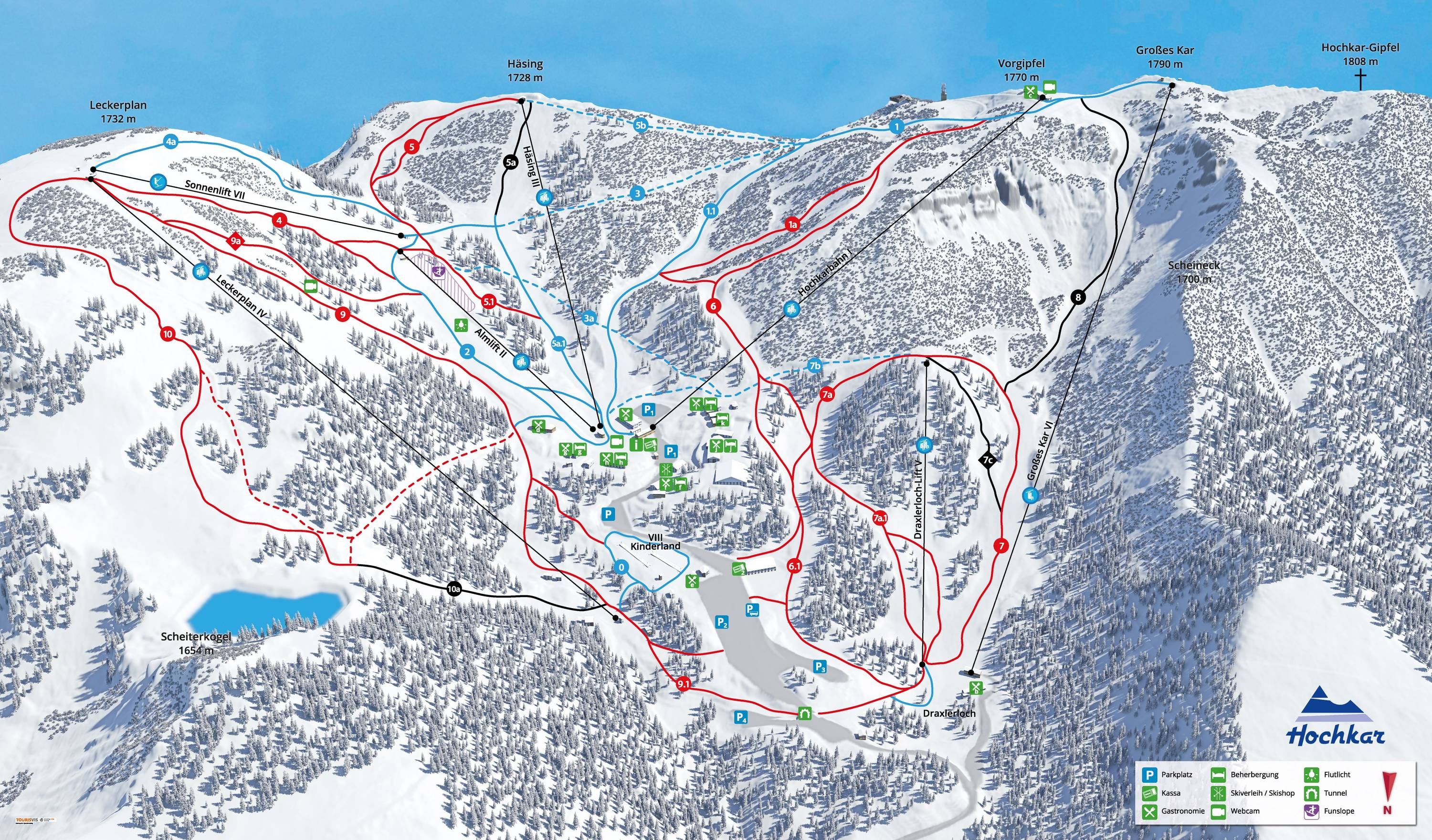 Hochkar – Göstling trail map