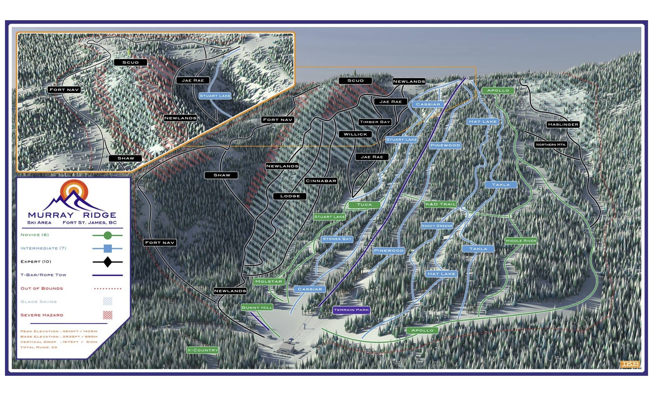 Murray Ridge trail map