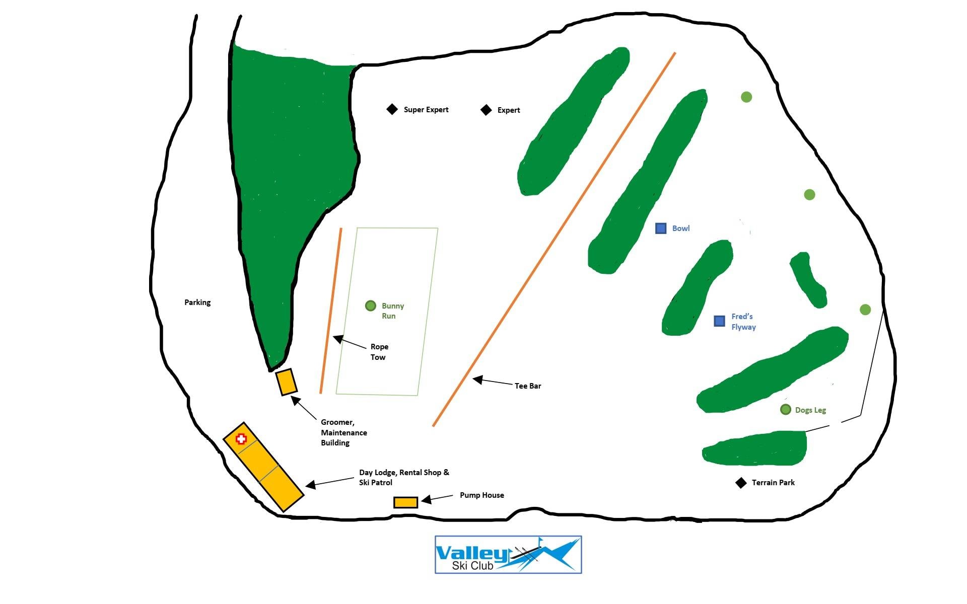 Valley Ski Hill – Alliance trail map