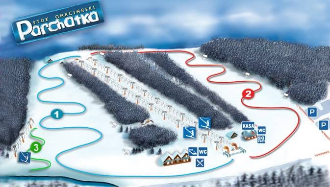 Parchatka trail map