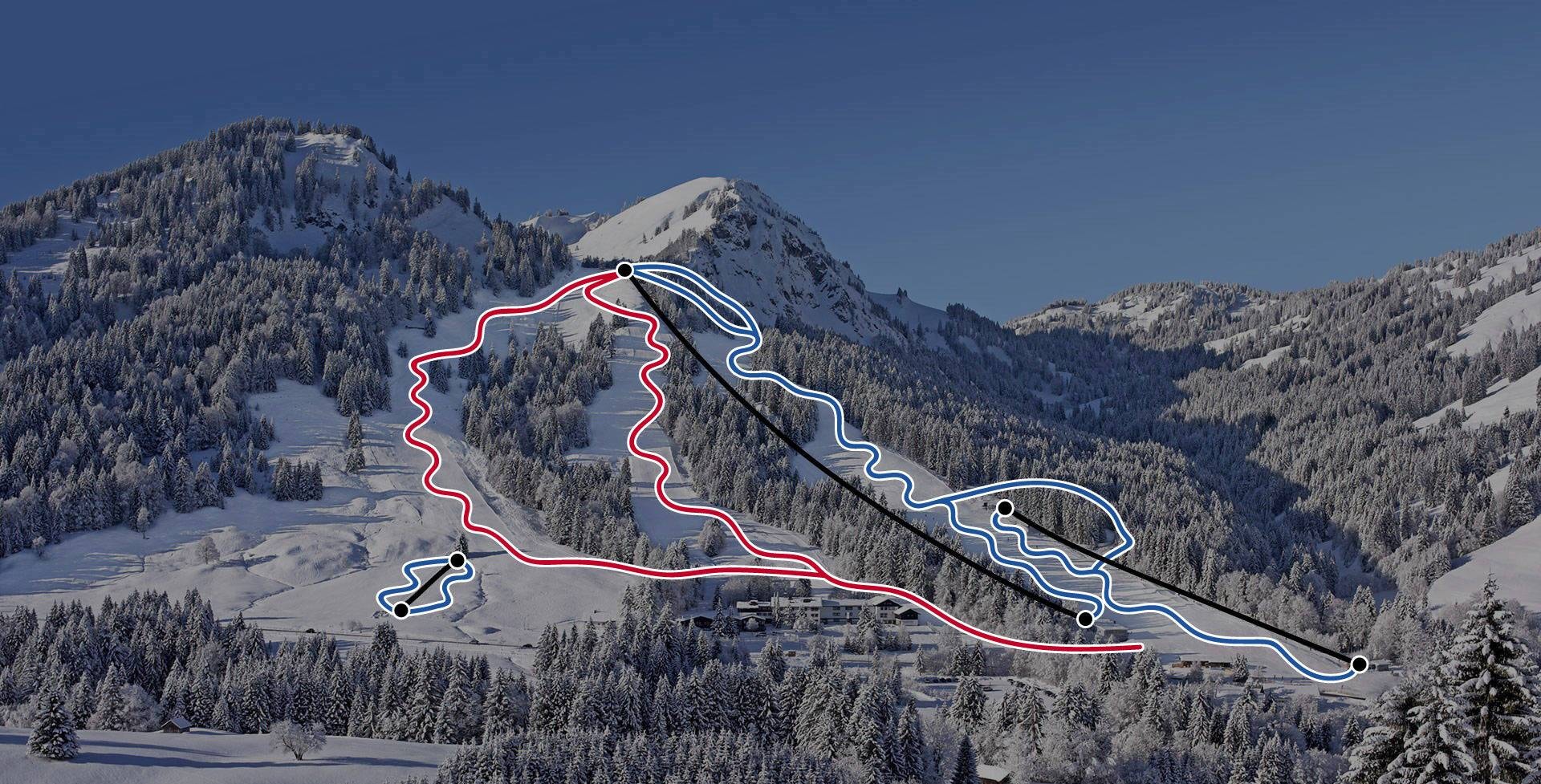 Spieserlifte – Unterjoch trail map